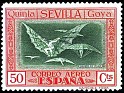 Spain 1930 Goya 50 CTS Red, Orange And Green Edifil 525. España 525. Uploaded by susofe